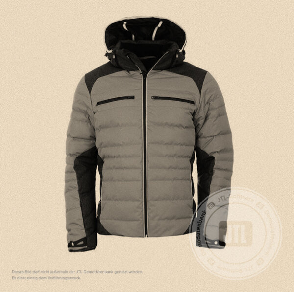 Herren-Skijacke Grau S