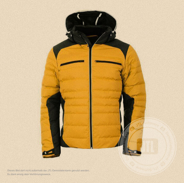 Herren-Skijacke Gelb S