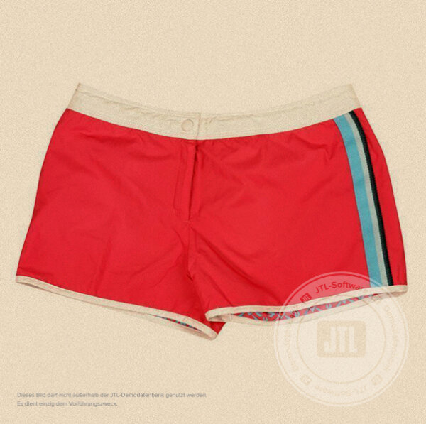 Damen-Sporthose, kurz Rot M