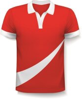 Fußballtrikot Rot Seitenstreifen