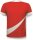 Fußballtrikot Rot Seitenstreifen