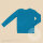Kinder-Langarmshirt, Blau 128