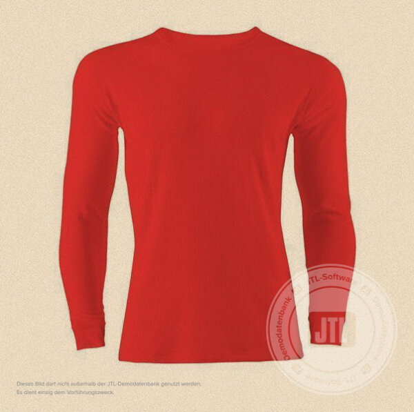 Herren-Langarmshirt, Rot XL