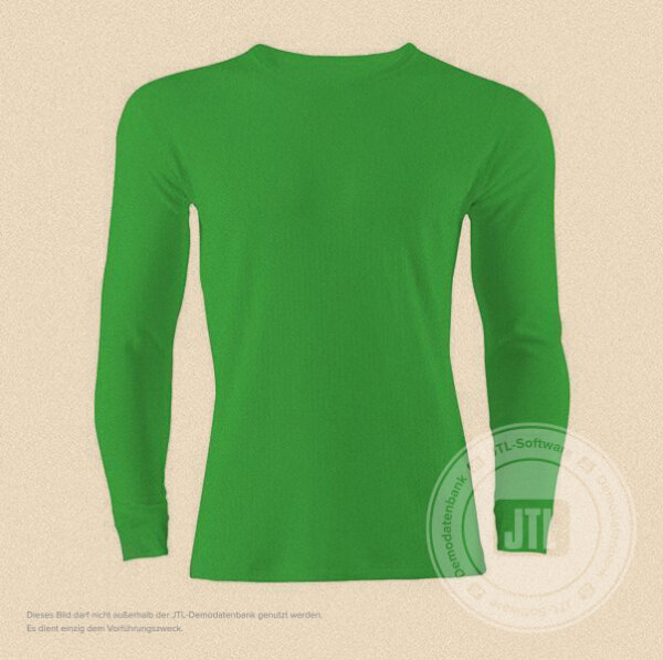 Herren-Langarmshirt, Grün M