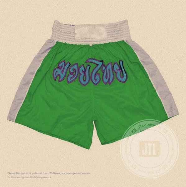 Thai-Boxhose Grün L